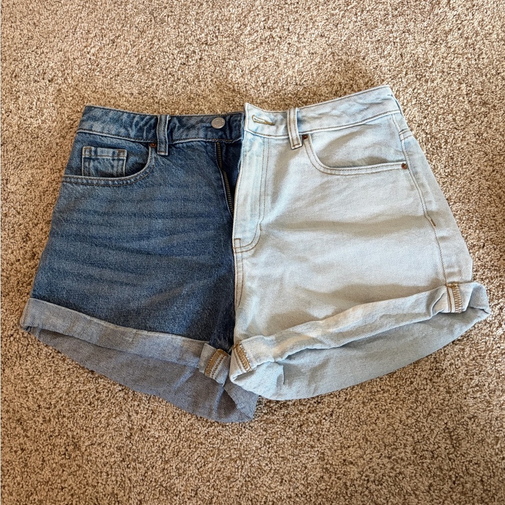 Pacsun Two Tone Jean Shorts